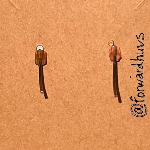 Bundle Sale 3 for $15 | Purple & Turquoise Beaded Dangle Earrings - Picture 6 of 8